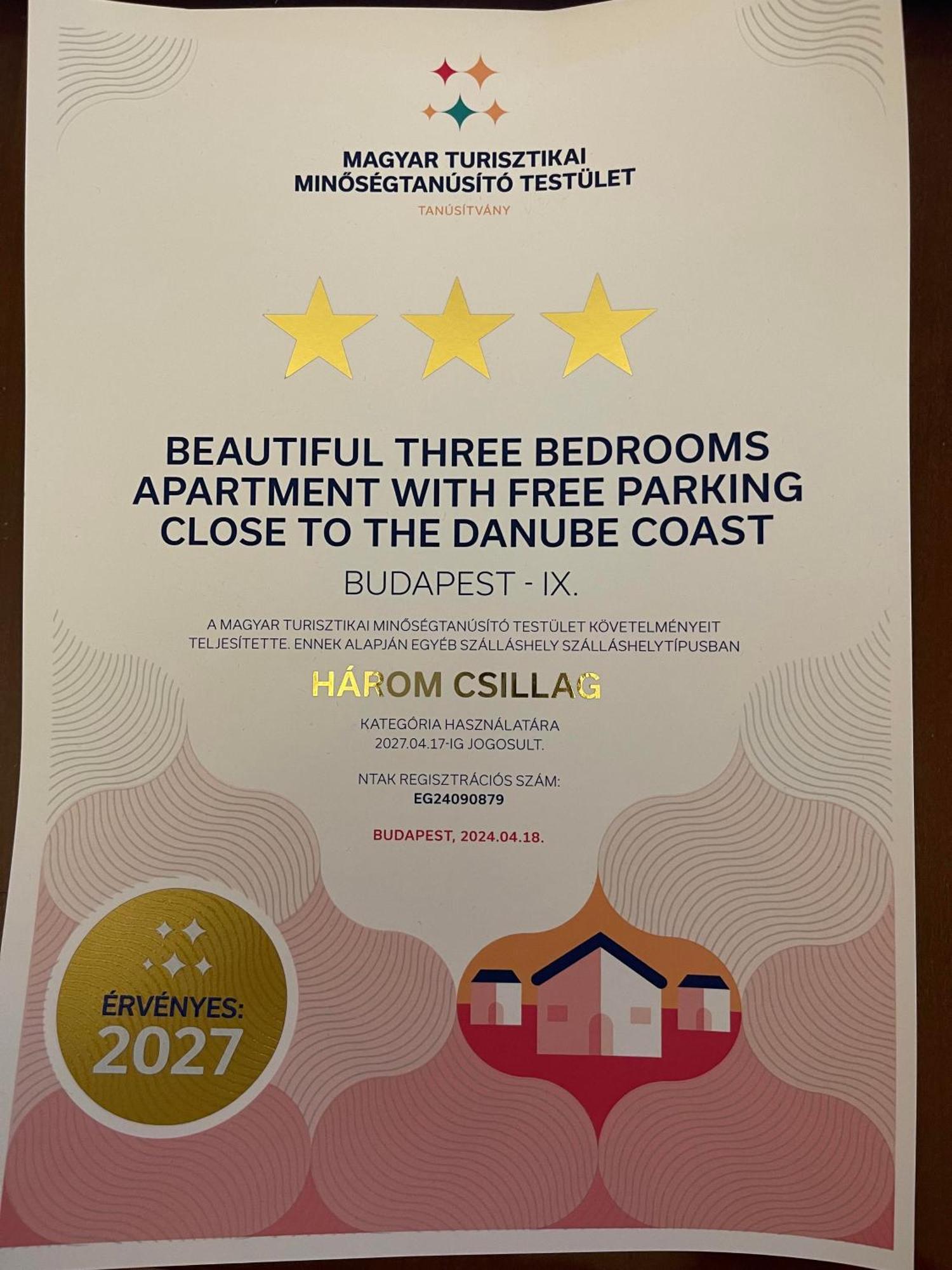 Beautiful Three Bedrooms Apartment With Free Parking Close To The Danube Coast 布达佩斯 外观 照片